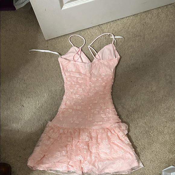 Windsor Pink Lace Dress - Picture 2 of 2